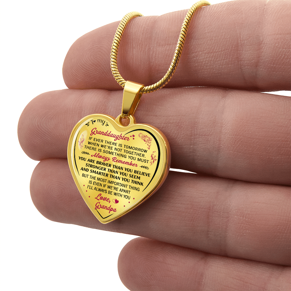 Birthday Gifts For Granddaughter - Luxury Novelty Necklace from Grandpa Granddad (132881545228)