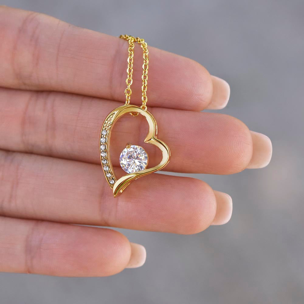Forever Love Necklace for Wife From Husband, Anniversary Jewelry, Christmas Birthday Present for Her, To My Soulmate Gift