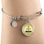 Great Dad To Daughter - God Blessed Me When You Were Born I Will Protect and Encourage You Novelty Luxury Necklace Bangle - Gift For Birthday Back To School Xmas
