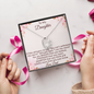 Daddy To Daughter Forever Love Heart Necklace – Graduation Day, Birthday Gift, Christmas Present For Daughter – Fashion Jewelry