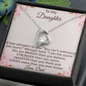 Daddy To Daughter Forever Love Heart Necklace – Graduation Day, Birthday Gift, Christmas Present For Daughter – Fashion Jewelry