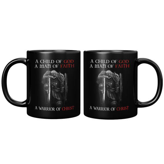 Christian Knight Templar Coffee Mug Warrior Of Christ Child of God, Crusader 11oz Black Coffee Mug(TL-133570214268)