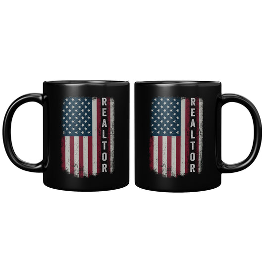 Graphic "Realtor" Proud Name US American Flag Birthday Gift
