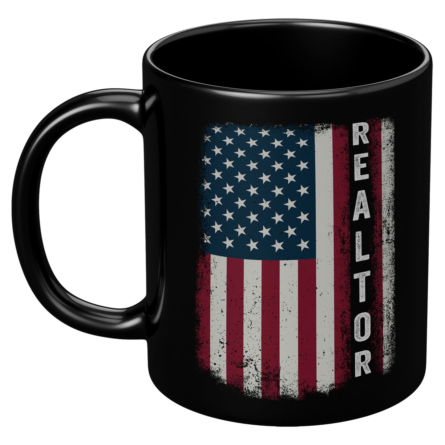 Graphic "Realtor" Proud Name US American Flag Birthday Gift