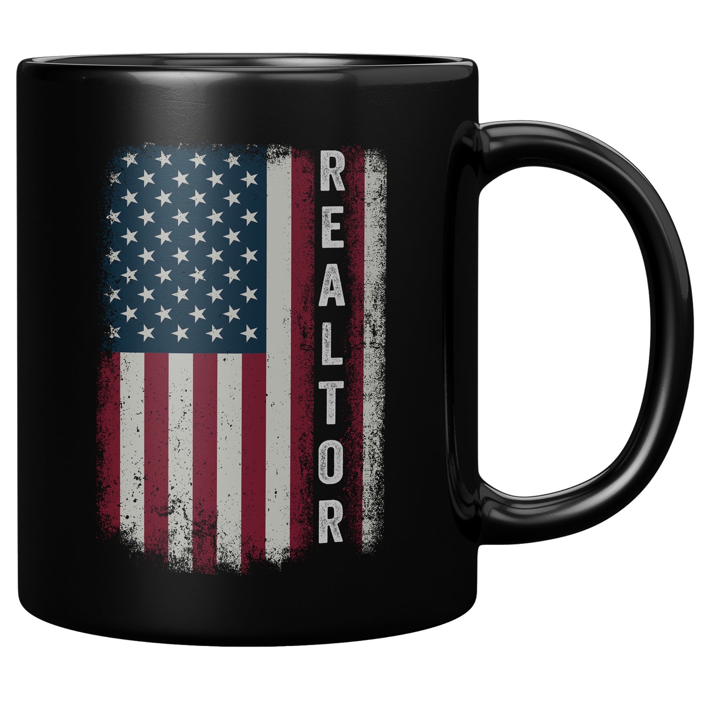 Graphic "Realtor" Proud Name US American Flag Birthday Gift