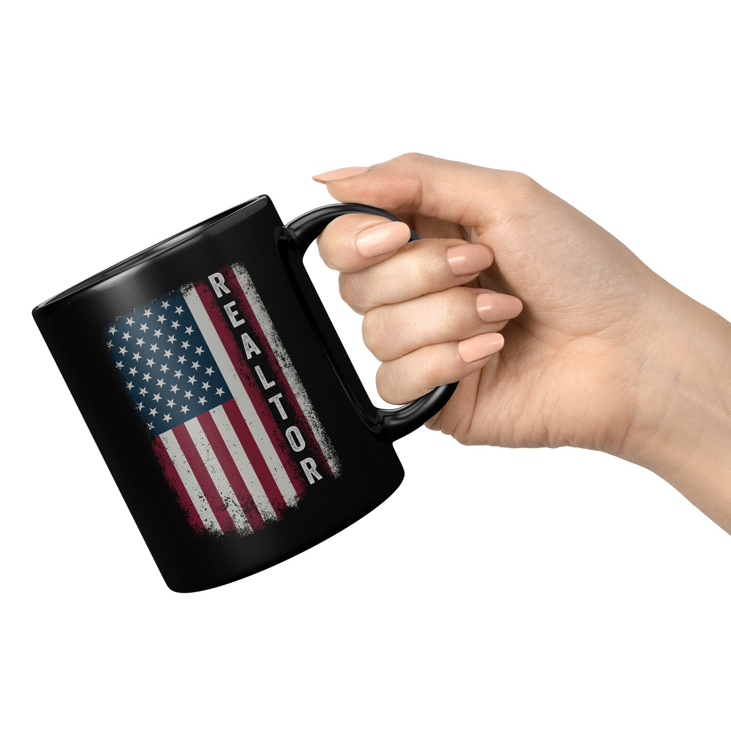 Graphic "Realtor" Proud Name US American Flag Birthday Gift
