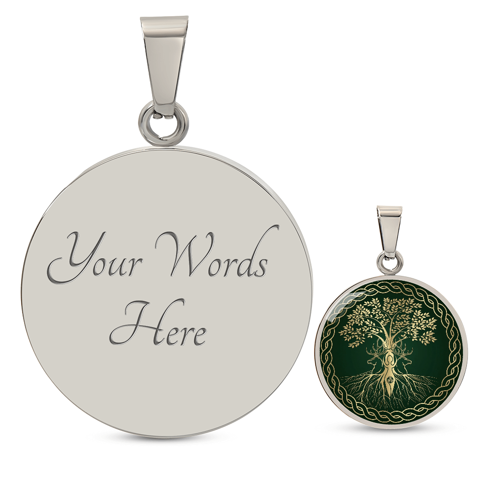 Viking Tree of Life Necklace Norse Yggdrasil Pendant Celtic Knot Jewelry