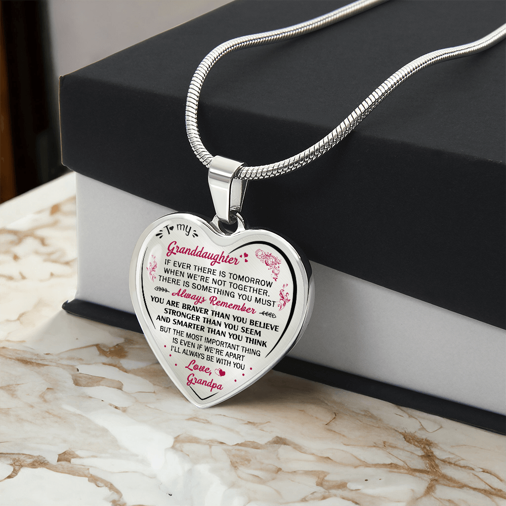 Birthday Gifts For Granddaughter - Luxury Novelty Necklace from Grandpa Granddad (132881545228)
