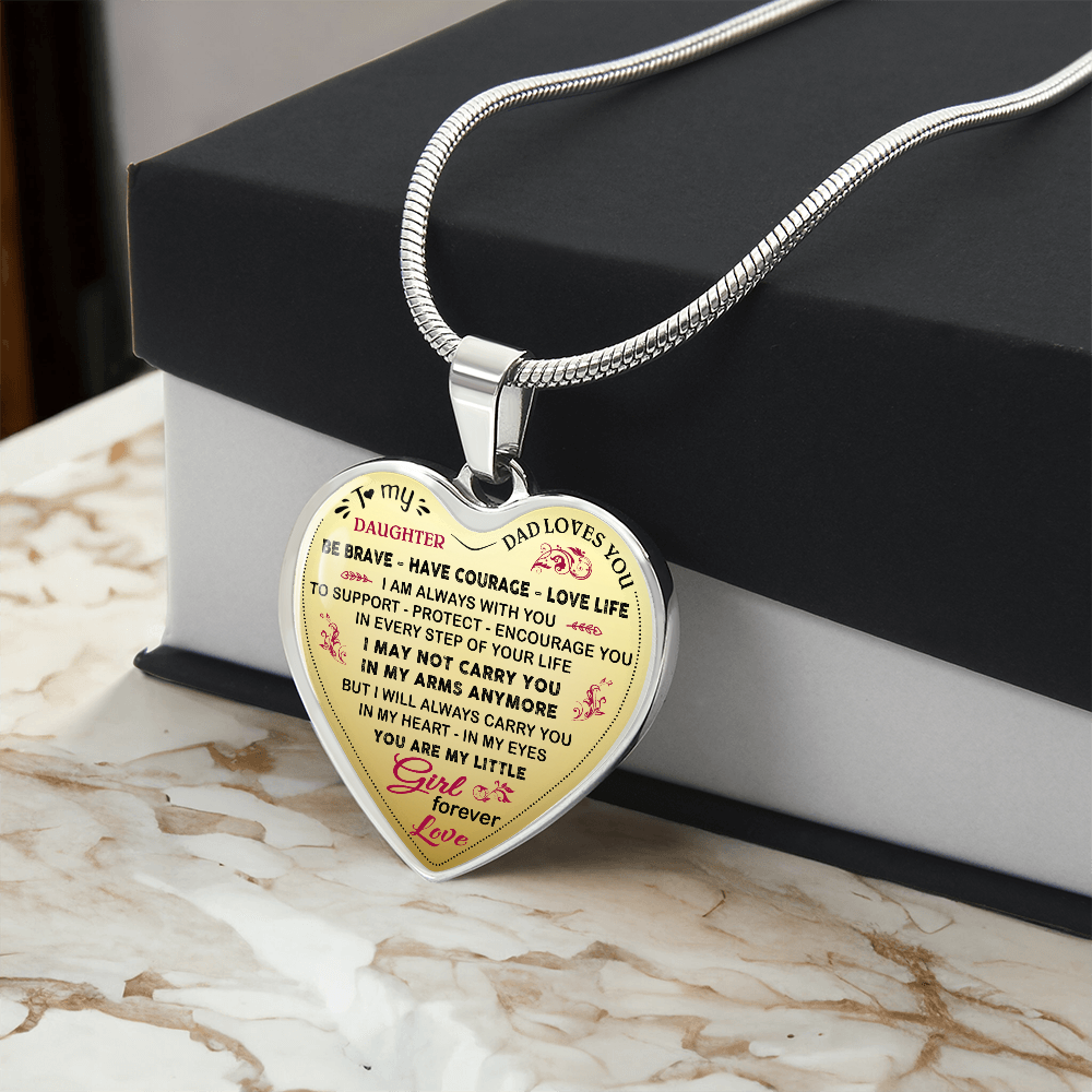 Heart Necklace from Dad – Meaningful Gift for Daughter to Celebrate Her Journey (132869386267)