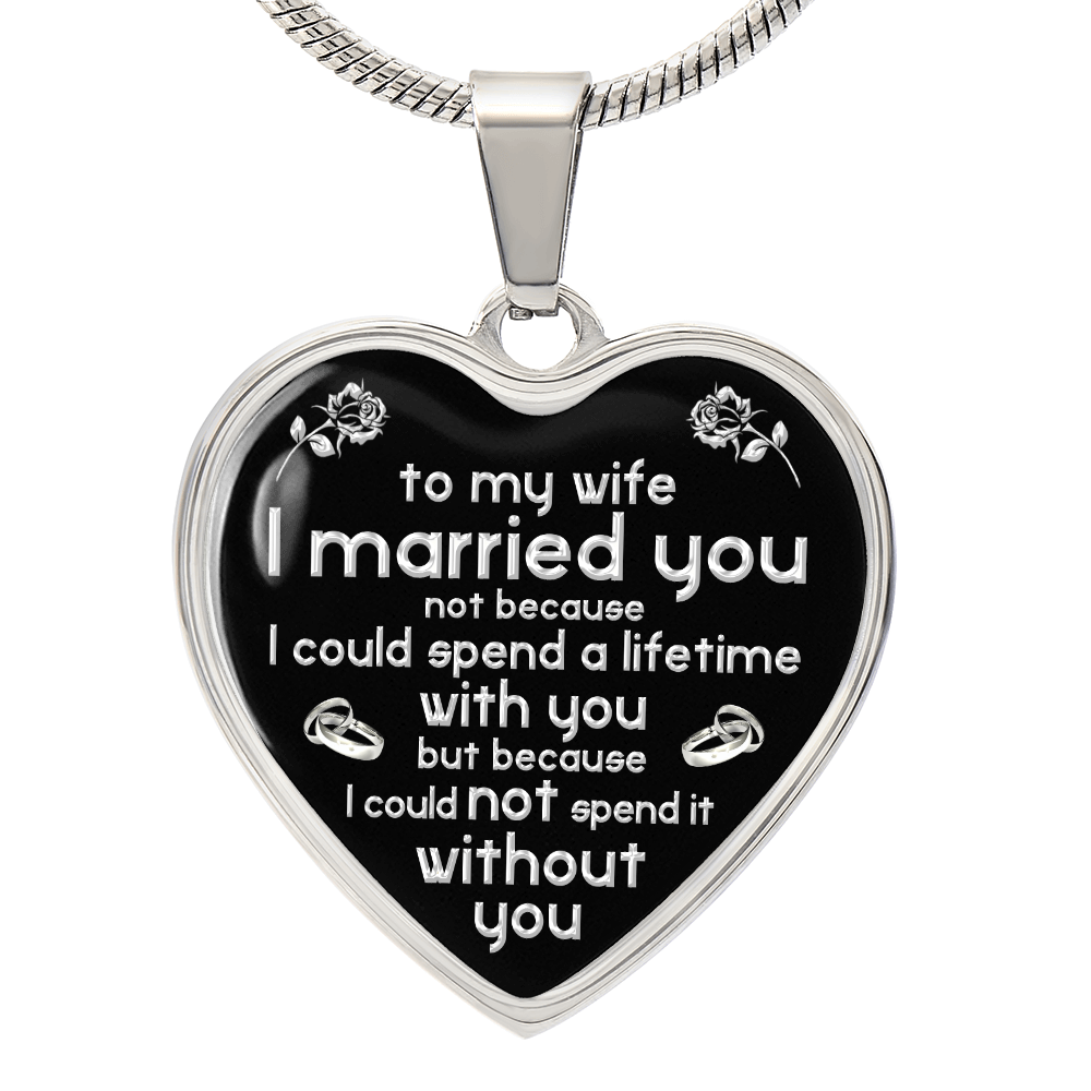 To My Wife Necklace Valentines Day Surprise Birthday Romantic Love Birthday Gift (132853402894)