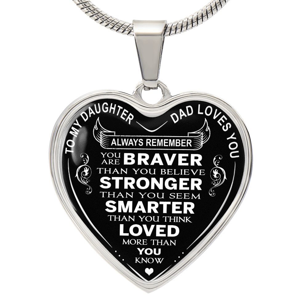 To My Daughter Necklace, Meaningful Jewelry Gift from Mom & Dad for Any Occasion (132614561515)