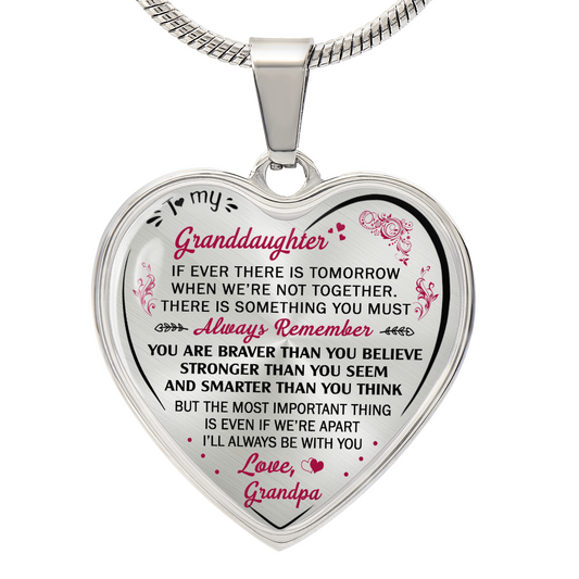 Birthday Gifts For Granddaughter - Luxury Novelty Necklace from Grandpa Granddad (132881545228)