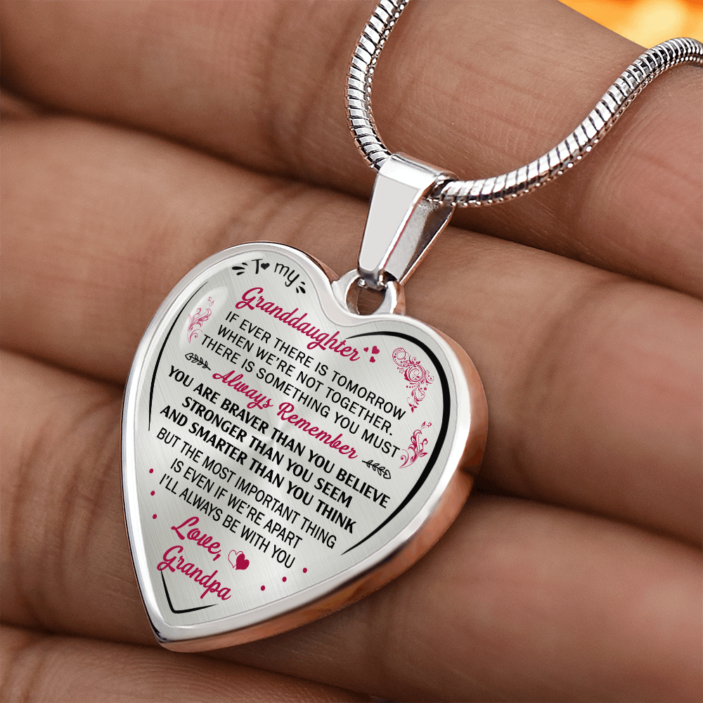 Birthday Gifts For Granddaughter - Luxury Novelty Necklace from Grandpa Granddad (132881545228)