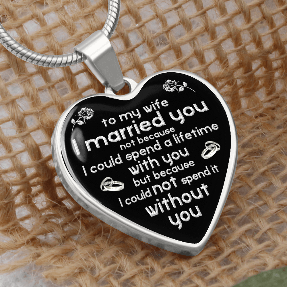 To My Wife Necklace Valentines Day Surprise Birthday Romantic Love Birthday Gift (132853402894)