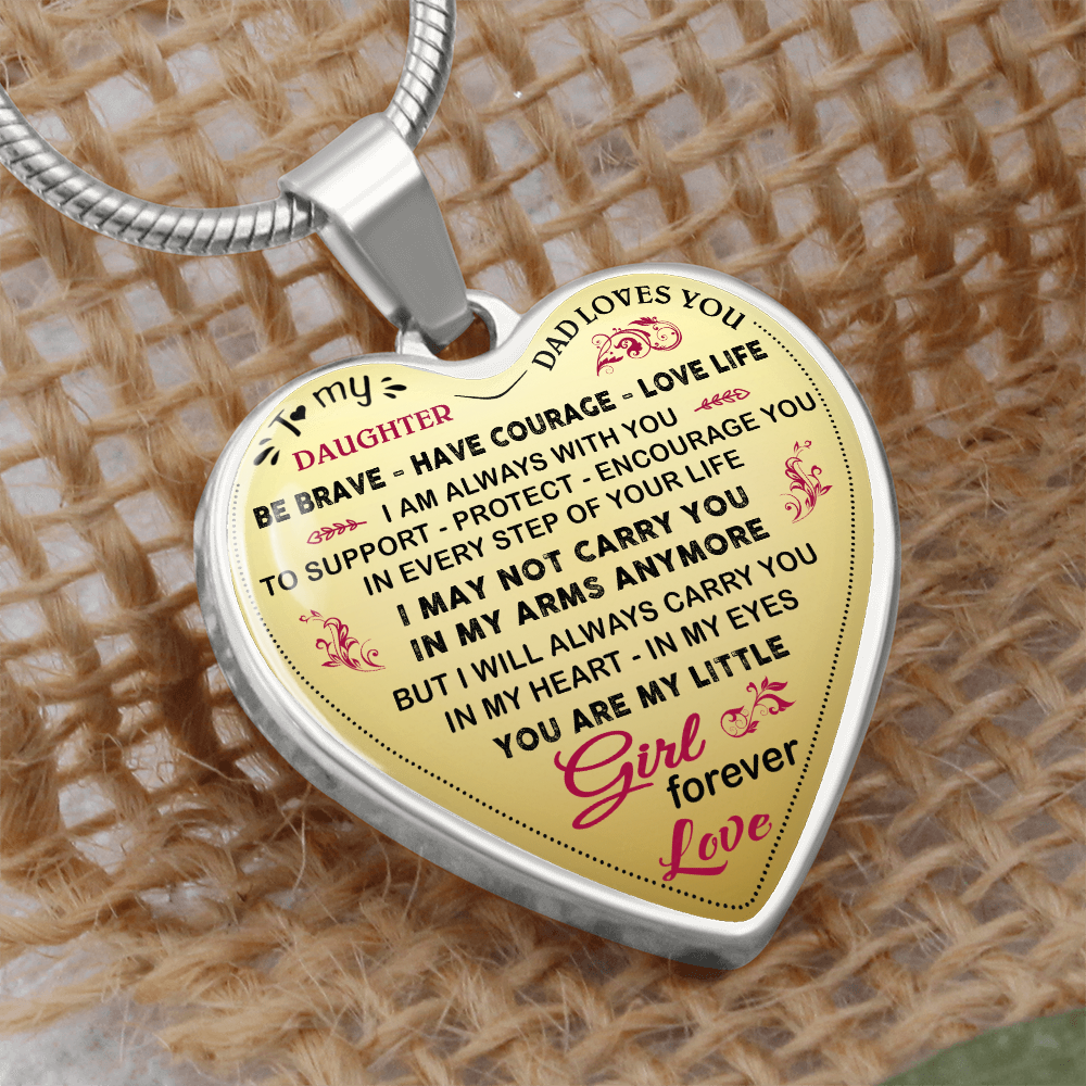 Heart Necklace from Dad – Meaningful Gift for Daughter to Celebrate Her Journey (132869386267)