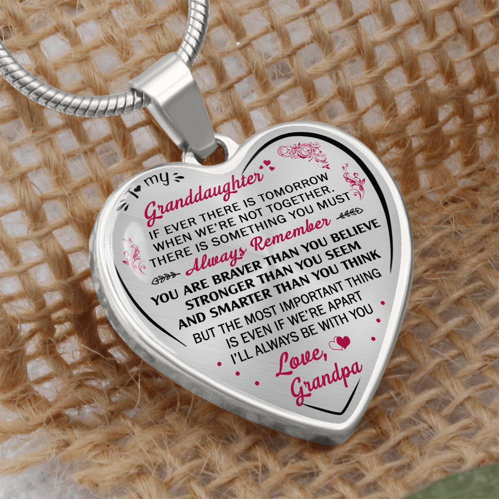 Birthday Gifts For Granddaughter - Luxury Novelty Necklace from Grandpa Granddad (132881545228)
