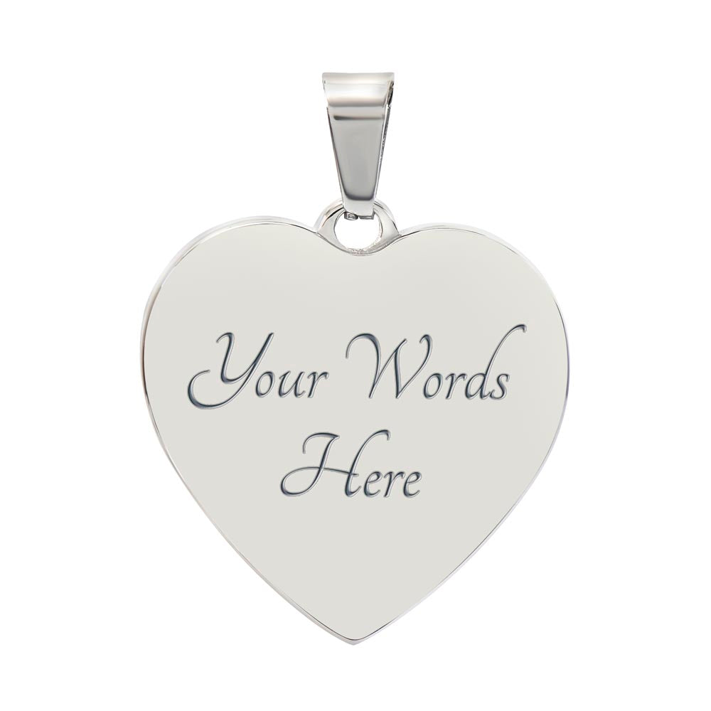 Dad To Daughter Forever Love Heart Necklace - Unique Gift for Little Girl - Meaningful Present for Birthday, Back to School, Christmas