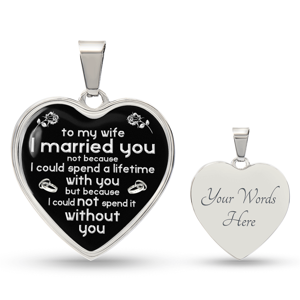 To My Wife Necklace Valentines Day Surprise Birthday Romantic Love Birthday Gift (132853402894)