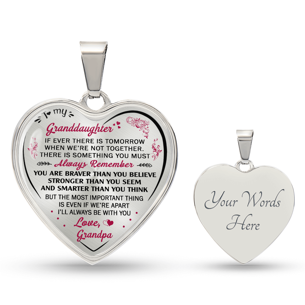 Birthday Gifts For Granddaughter - Luxury Novelty Necklace from Grandpa Granddad (132881545228)