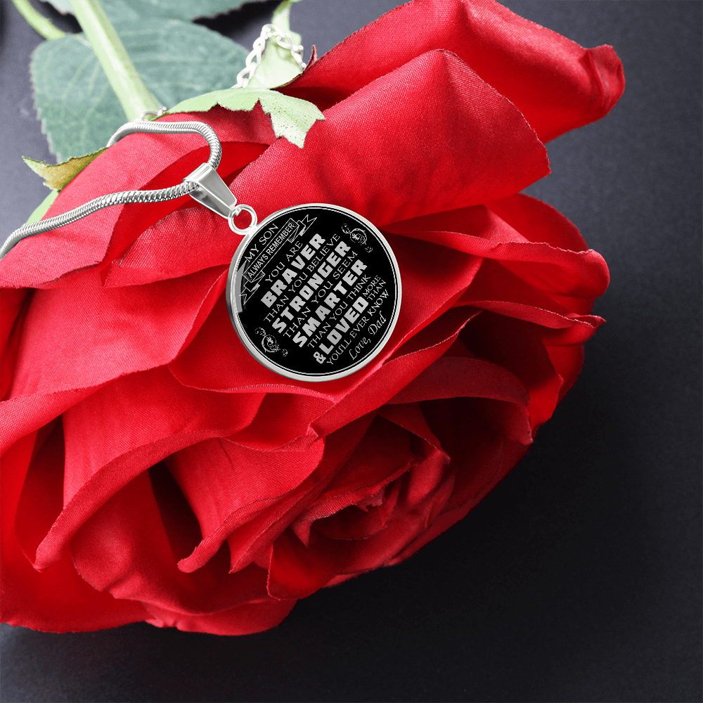 Great Dad To Son Unique Luxury Necklace Gift From Father Daddy Papa for Birthday (132610141562)