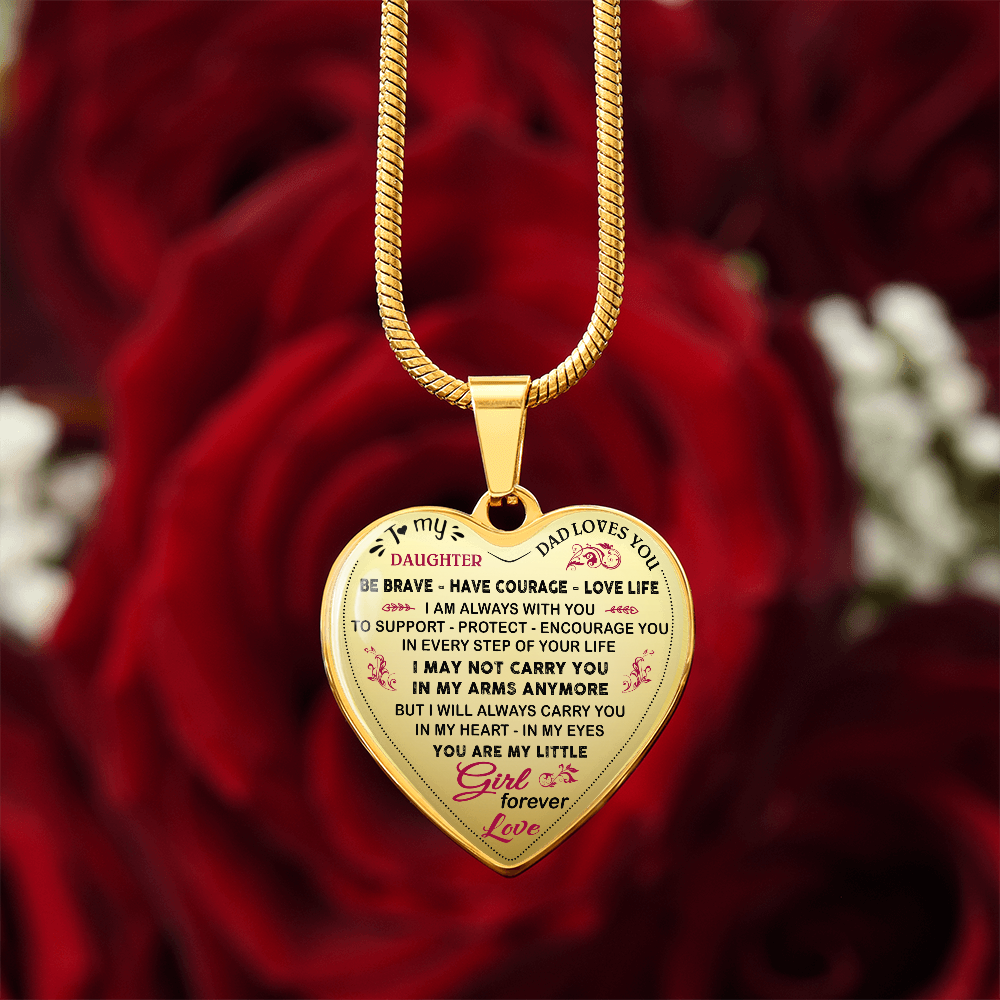 Heart Necklace from Dad – Meaningful Gift for Daughter to Celebrate Her Journey (132869386267)
