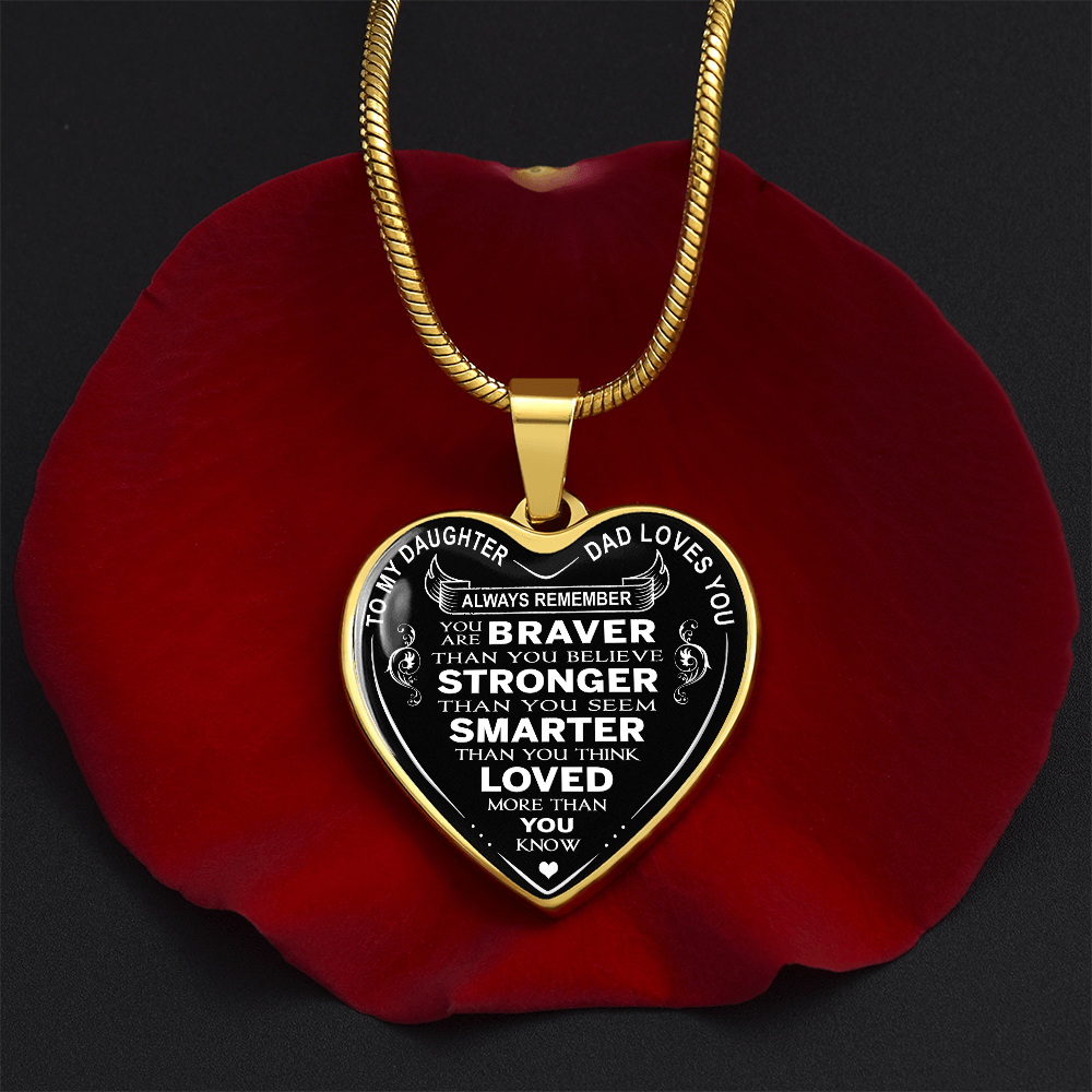 To My Daughter Necklace, Meaningful Jewelry Gift from Mom & Dad for Any Occasion (132614561515)