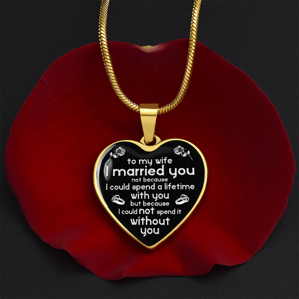 To My Wife Necklace Valentines Day Surprise Birthday Romantic Love Birthday Gift (132853402894)