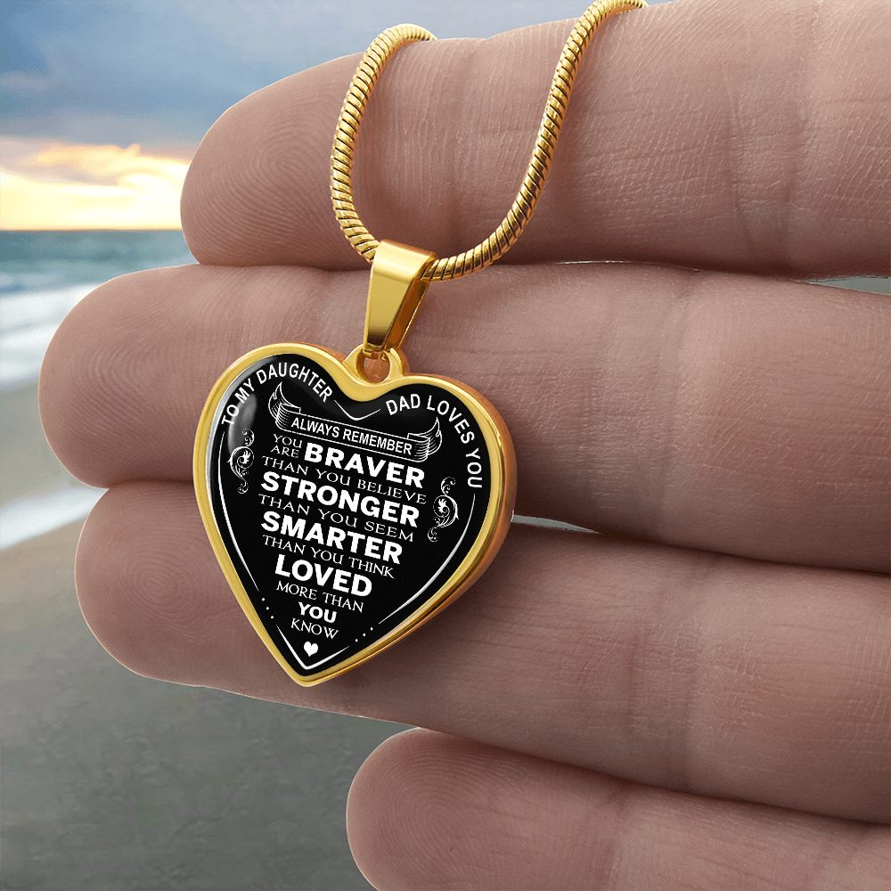To My Daughter Necklace, Meaningful Jewelry Gift from Mom & Dad for Any Occasion (132614561515)
