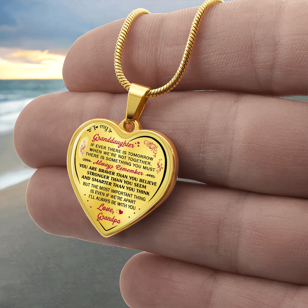 Birthday Gifts For Granddaughter - Luxury Novelty Necklace from Grandpa Granddad (132881545228)
