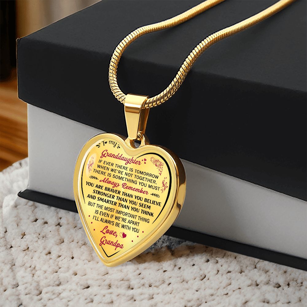 Birthday Gifts For Granddaughter - Luxury Novelty Necklace from Grandpa Granddad (132881545228)