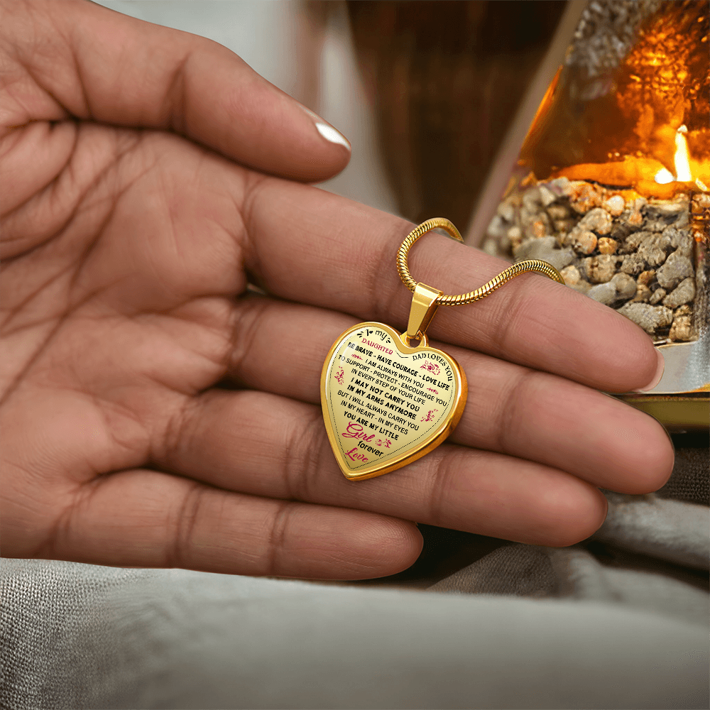 Heart Necklace from Dad – Meaningful Gift for Daughter to Celebrate Her Journey (132869386267)