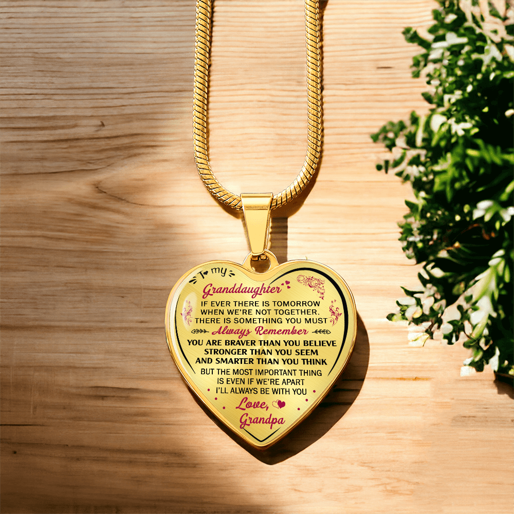 Birthday Gifts For Granddaughter - Luxury Novelty Necklace from Grandpa Granddad (132881545228)