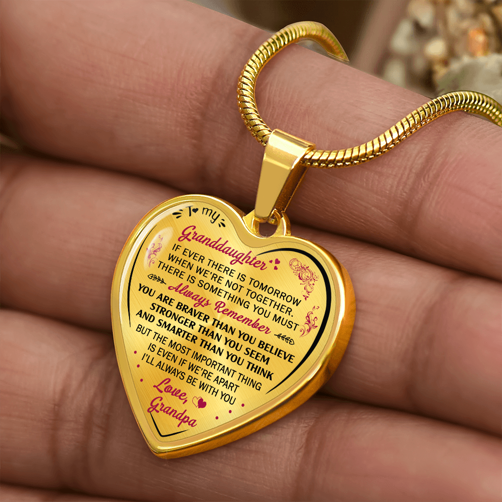 Birthday Gifts For Granddaughter - Luxury Novelty Necklace from Grandpa Granddad (132881545228)