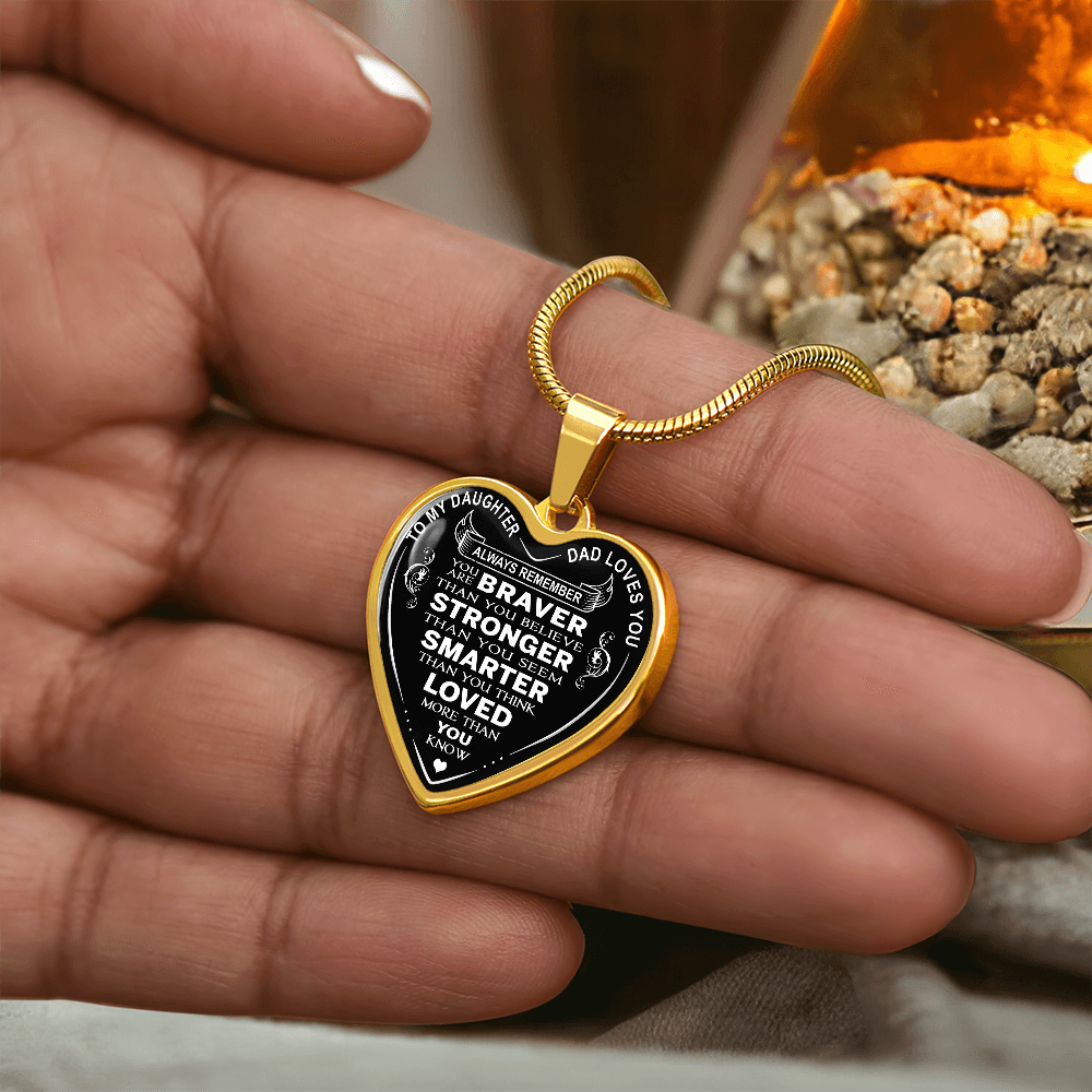To My Daughter Necklace, Meaningful Jewelry Gift from Mom & Dad for Any Occasion (132614561515)
