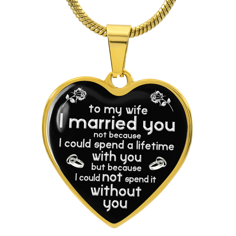 To My Wife Necklace Valentines Day Surprise Birthday Romantic Love Birthday Gift (132853402894)