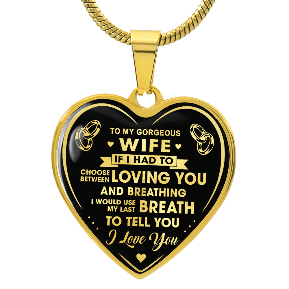 Valentines Day Birthday Gift for Wife Bride Girlfriend - Luxury Novelty Necklace from Husband Partner Broom