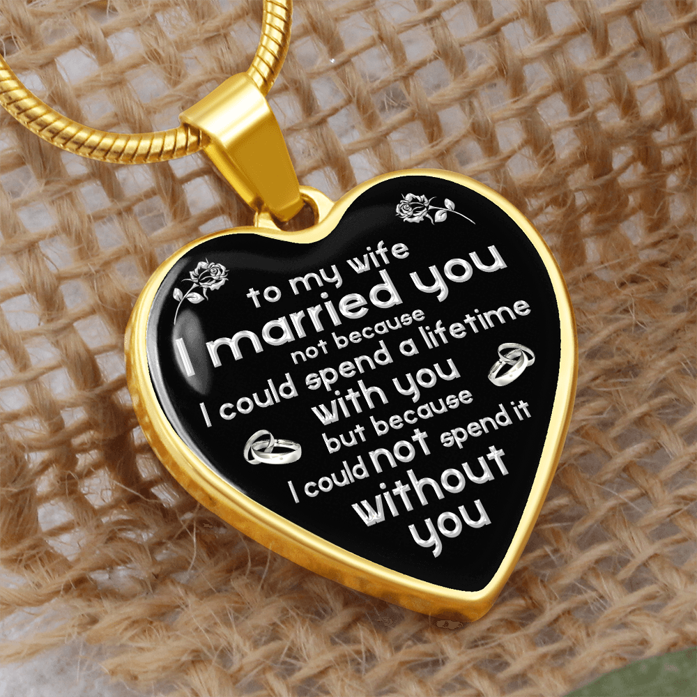 To My Wife Necklace Valentines Day Surprise Birthday Romantic Love Birthday Gift (132853402894)