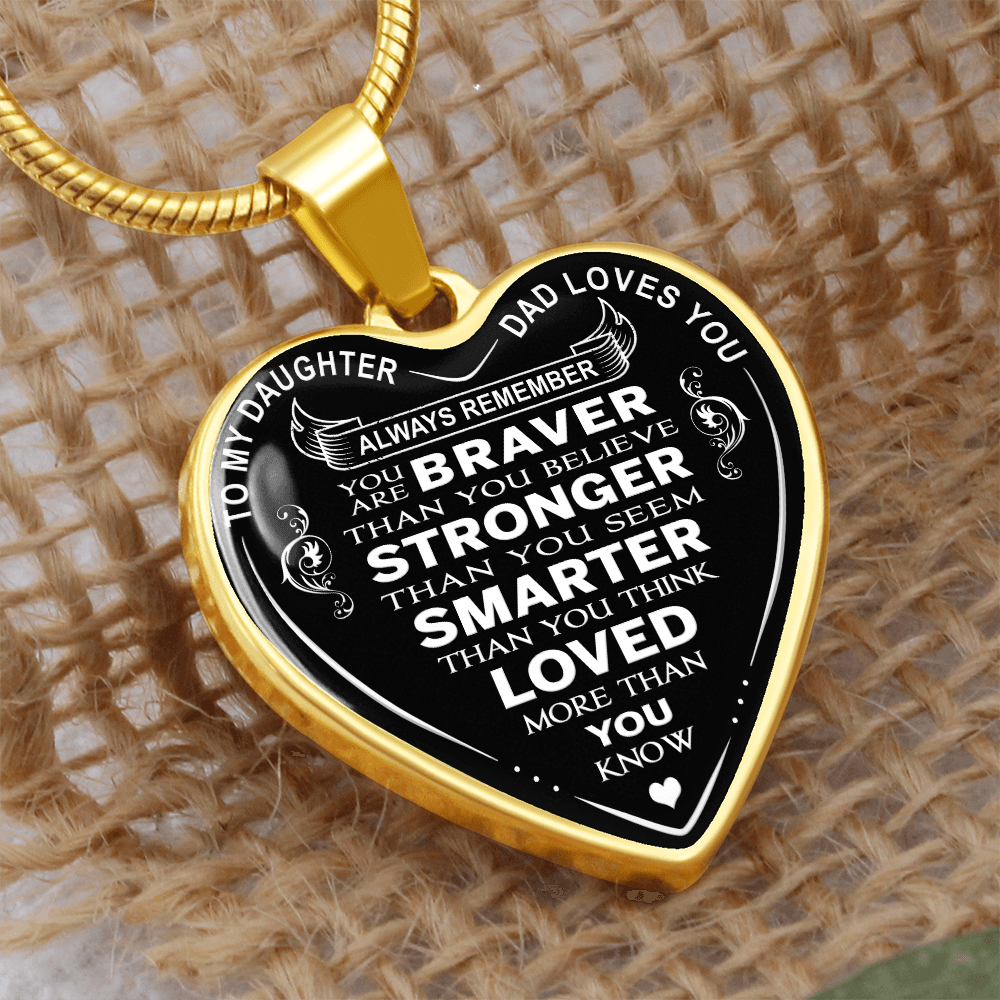 To My Daughter Necklace, Meaningful Jewelry Gift from Mom & Dad for Any Occasion (132614561515)