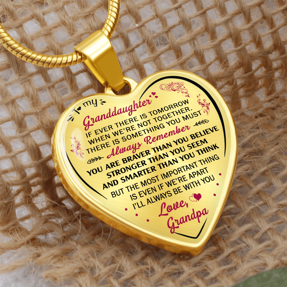 Birthday Gifts For Granddaughter - Luxury Novelty Necklace from Grandpa Granddad (132881545228)