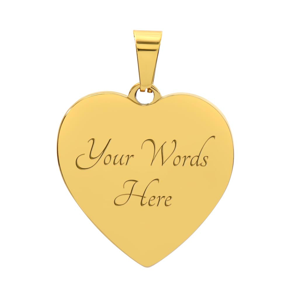 Dad To Daughter Forever Love Heart Necklace - Unique Gift for Little Girl - Meaningful Present for Birthday, Back to School, Christmas