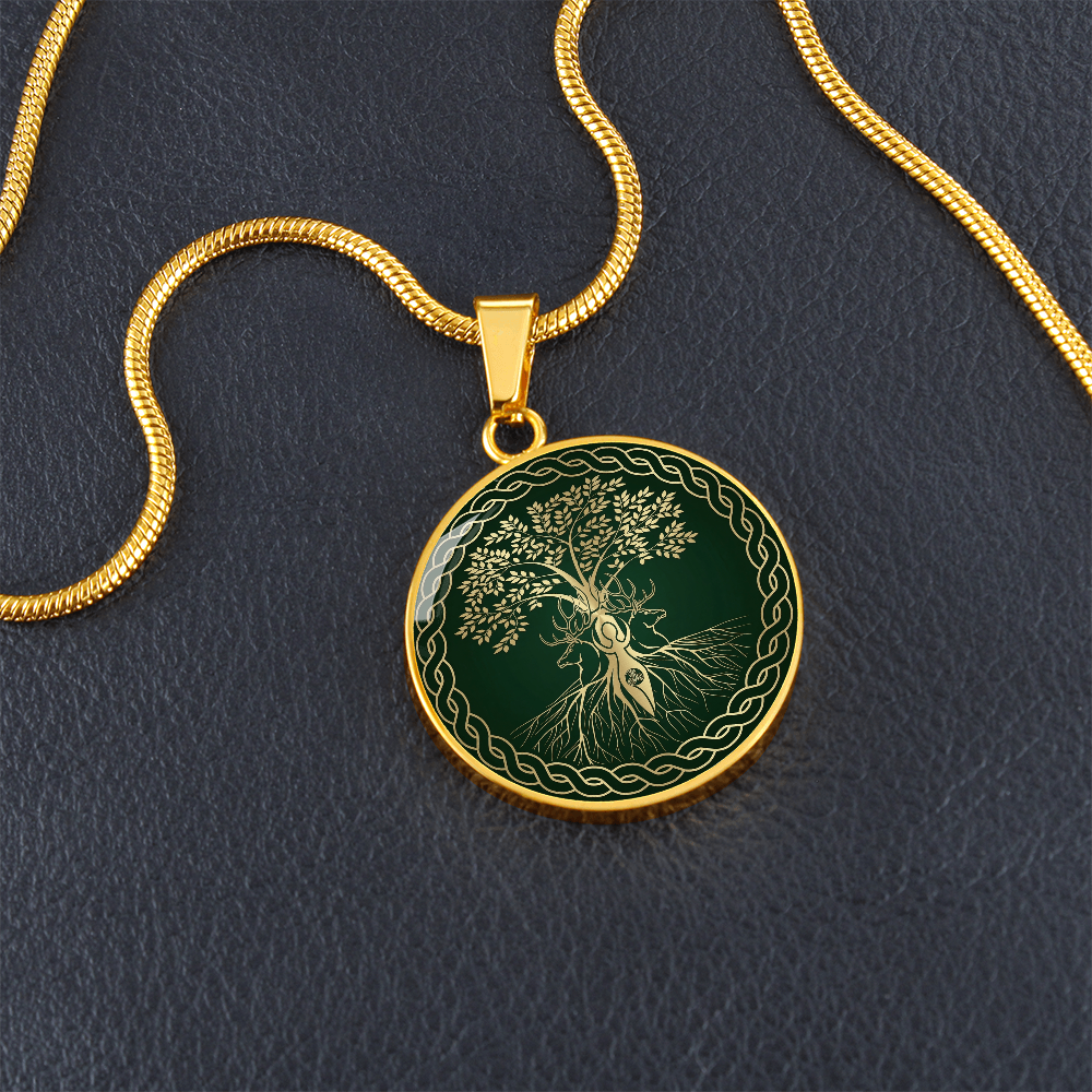 Viking Tree of Life Necklace Norse Yggdrasil Pendant Celtic Knot Jewelry