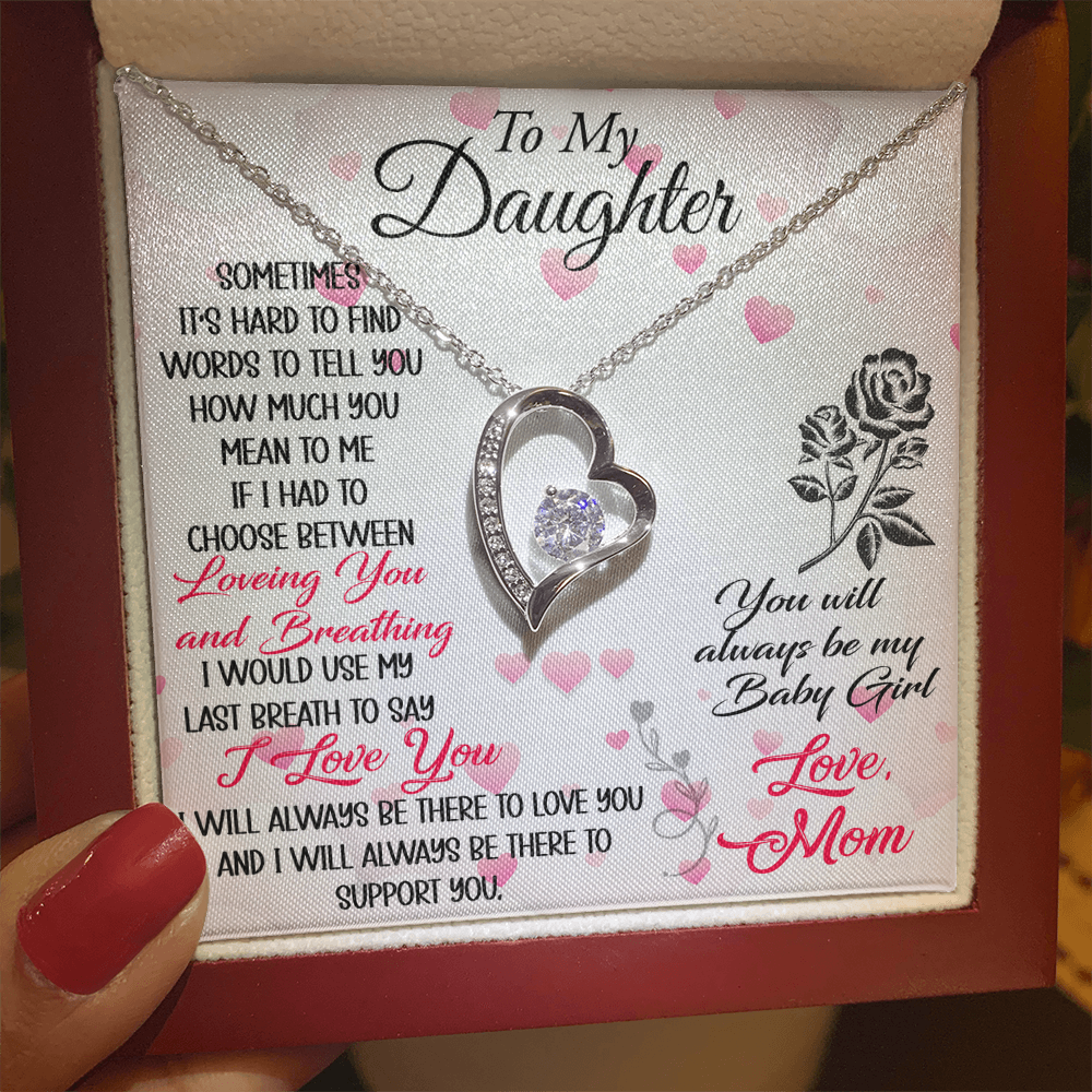 To My Mother in Law Forever Love Heart Necklace - Luxury Family Matching Gift from Daughter in Law for Birthday, Christmas, or any Special Occasion