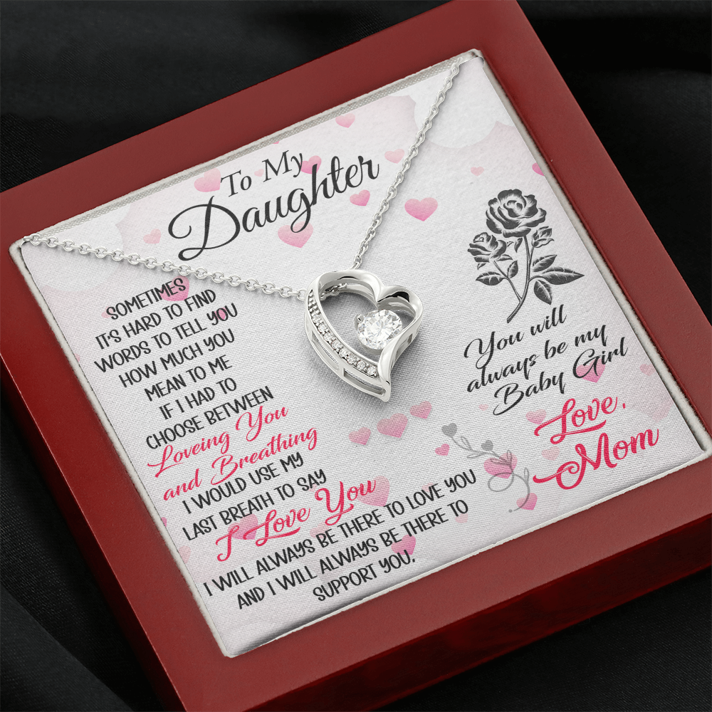 To My Mother in Law Forever Love Heart Necklace - Luxury Family Matching Gift from Daughter in Law for Birthday, Christmas, or any Special Occasion
