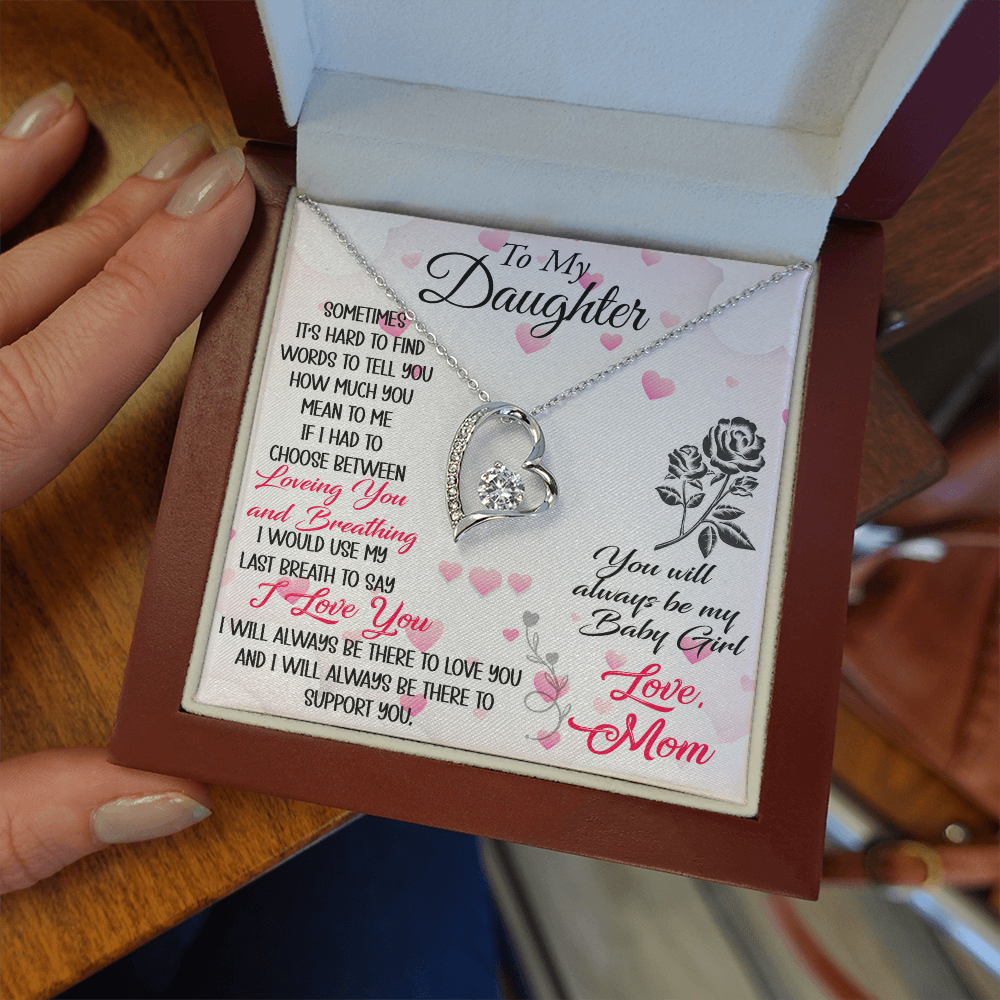 To My Mother in Law Forever Love Heart Necklace - Luxury Family Matching Gift from Daughter in Law for Birthday, Christmas, or any Special Occasion