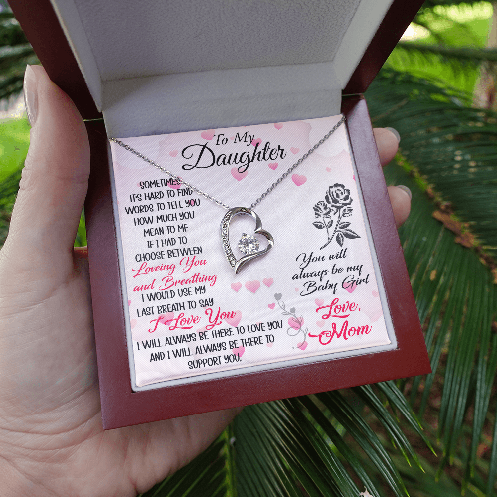To My Mother in Law Forever Love Heart Necklace - Luxury Family Matching Gift from Daughter in Law for Birthday, Christmas, or any Special Occasion