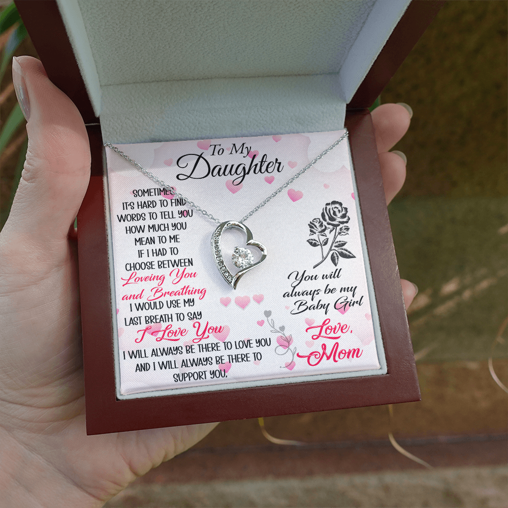 To My Mother in Law Forever Love Heart Necklace - Luxury Family Matching Gift from Daughter in Law for Birthday, Christmas, or any Special Occasion