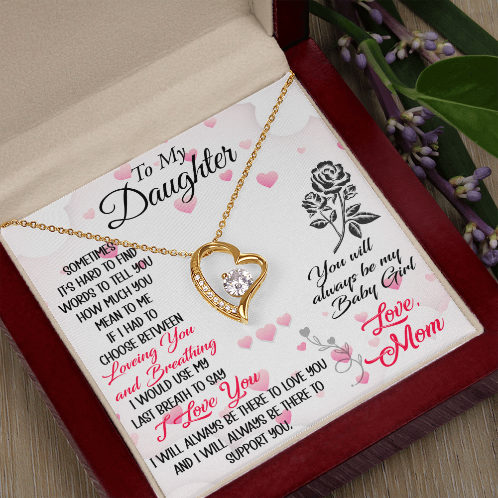 To My Mother in Law Forever Love Heart Necklace - Luxury Family Matching Gift from Daughter in Law for Birthday, Christmas, or any Special Occasion