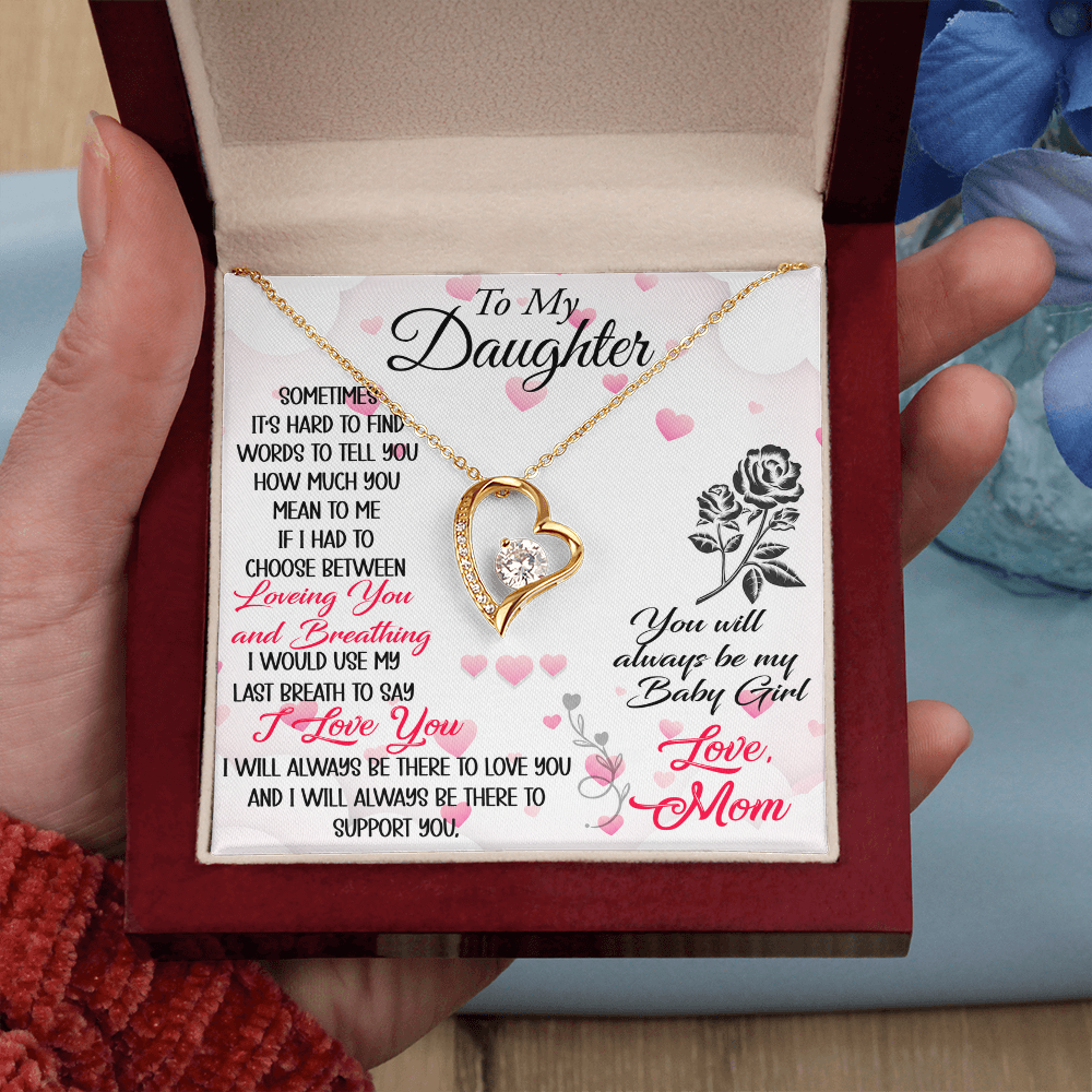 To My Mother in Law Forever Love Heart Necklace - Luxury Family Matching Gift from Daughter in Law for Birthday, Christmas, or any Special Occasion