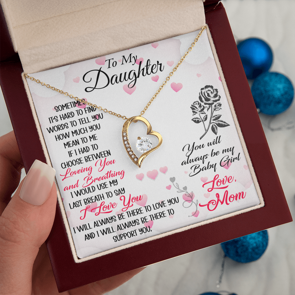 To My Mother in Law Forever Love Heart Necklace - Luxury Family Matching Gift from Daughter in Law for Birthday, Christmas, or any Special Occasion