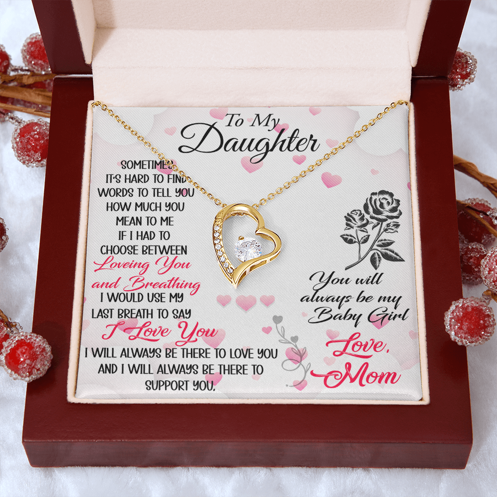 To My Mother in Law Forever Love Heart Necklace - Luxury Family Matching Gift from Daughter in Law for Birthday, Christmas, or any Special Occasion